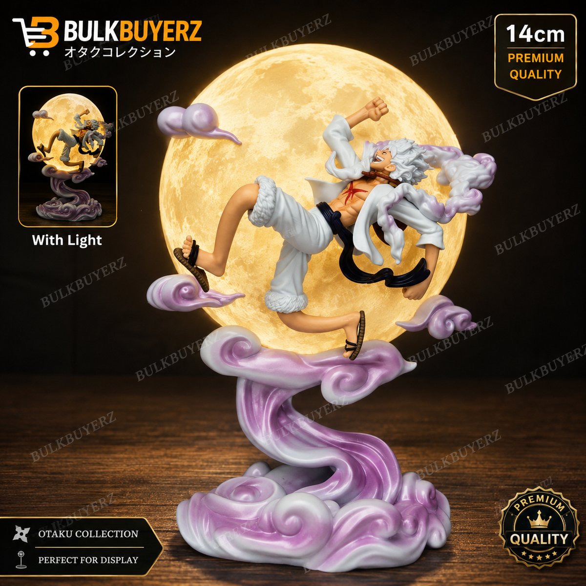 Luffy Moon 14cm Action figure With Light