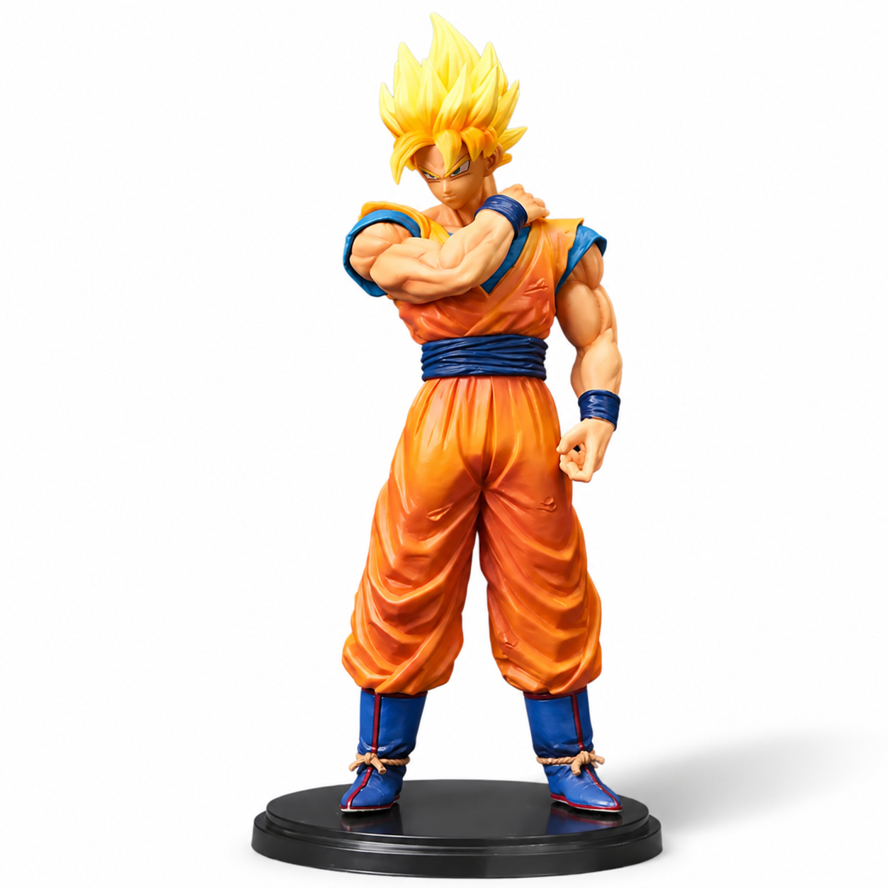 Goku Super Saiyan Dragon Ball Z Action Figure 25.5cm | Premium PVC Anime Collectible Statue with Display Stand | Character Model for Fans, Desk Decor & Gifting