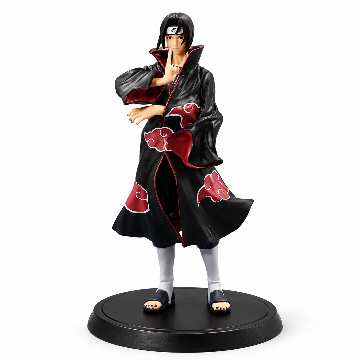 Itachi Uchiha Action Figure 21cm | Naruto Shippuden Akatsuki Premium PVC Anime Collectible Statue with Display Stand