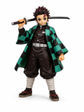 Demon Slayer Tanjiro Kamado Action Figure 17 cm | Premium Anime Collectible Statue with Katana & Iconic Green Checkered Haori | Detailed Display Figure for Desk Decor, Gaming Setup, Collection & Gift for Anime Fans