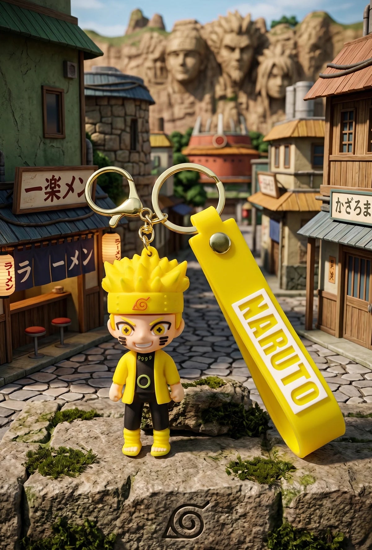 NARUTO YELLOW KEYCHAIN Pack of 5 pcs (35/-pp)