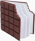 Chocolate Bar Design Notebook Pack of 5 | A5 Hardcover Writing Diaries for Kids, Students, Office & Gifting (Brown)