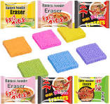 Ramen Shaped Kawai Eraser wholesale pack of 6 @ 18 rs pp