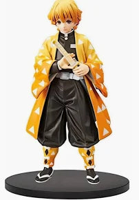 Demon Slayer Zenitsu Agatsuma Action Figure 17 cm | Premium Anime Collectible Display Statue with Nichirin Sword, Yellow Haori & Sturdy Display Base | Detailed Figure for Desk Decor, Gaming Setup, Shelf Display, Collection & Gift for Anime Fans