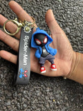 BLUE SPIDERMAN KEYCHAIN Pack of 5 pcs (35/-pp)